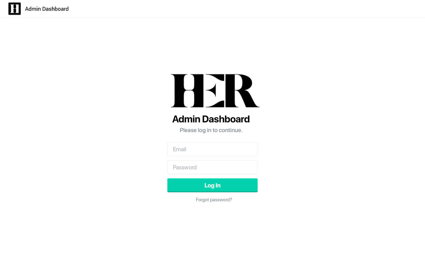 HER Admin Portal